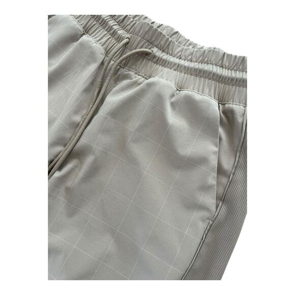 ATHLETA BROOKLYN TEXTURED JOGGER IN WINDOWPANE TAUPE SZ 0 - Picture 5 of 7